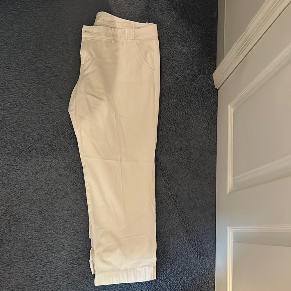 Lilly Pulitzer Coconut walk crop white pant